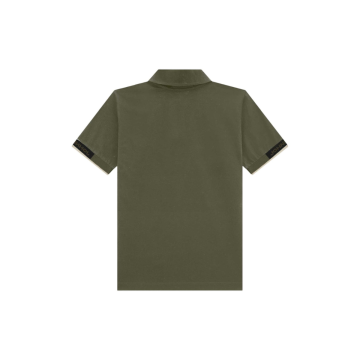 Camisa Polo Em Meia Malha Verde Escuro