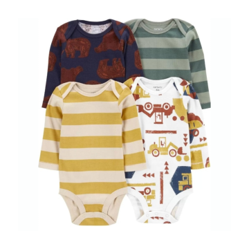 Kit body  ML trator e listras Carter's