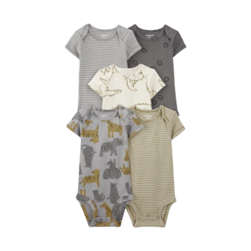 Kit body  MC leão e jacaré  Carter's 24M