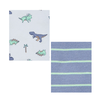 Kit body MC dinossauro Azul Carter's