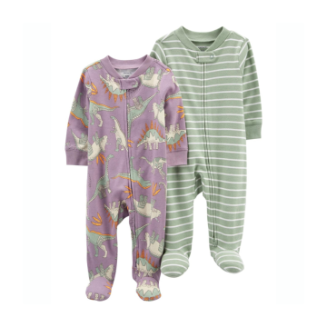 Kit macacão bebê 2 peças dinossauro 6M Carter's