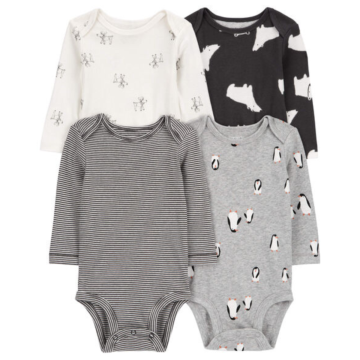 Kit body ML  Pinguin  multicor Carter's