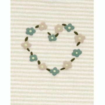 Kit Body Regata Carter's Flores e Borboletas verde