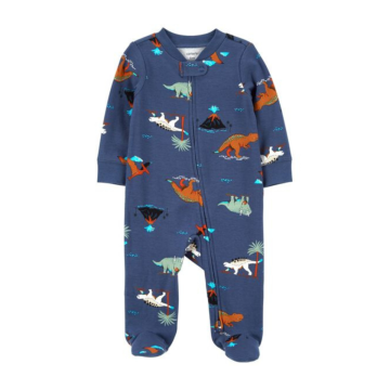 Macacão bebê dinossauros azul Carter's 6M