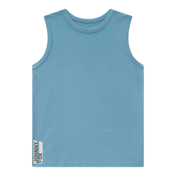 Regata em meia malha Azul Medio