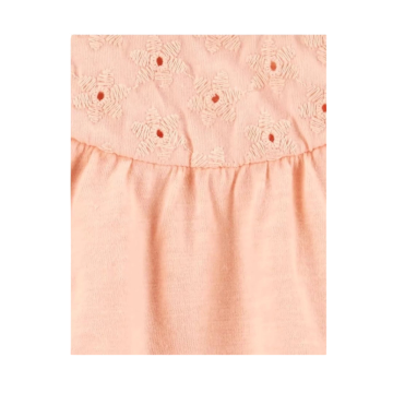 Romper Carter's Salmão Bordado