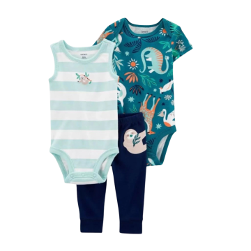 Trio Carter's Bicho Preguiça RN