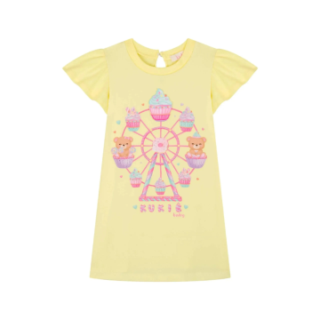 Vestido Amarelo Roda Gigante Kukie