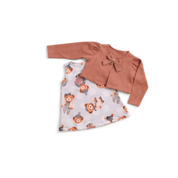 Vestido Urso e Casaco 2189