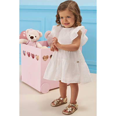 Vestido em Laise Algodao Off White 83428